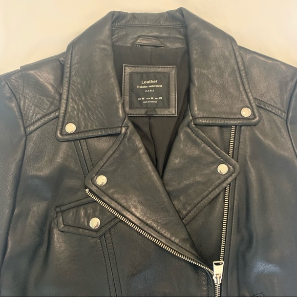 Zara Leather Jacket - Picture 6 of 10